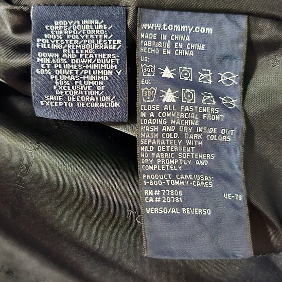 Tommy Hilfiger | Black Quilted Down Filled Zip-up Vest, With pockets - Picture 7 of 7